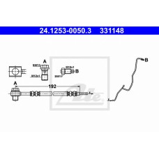 Шланг тормозной системы задний левый ATE 24125300503, 331148
