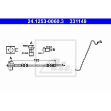 Шланг тормозной системы задний правый ATE 24125300603, 331149